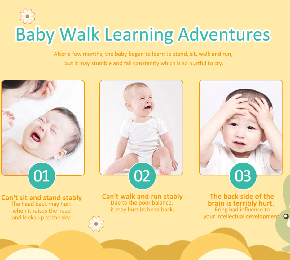 Cartoon Baby Head Protection Pillow for Toddlers